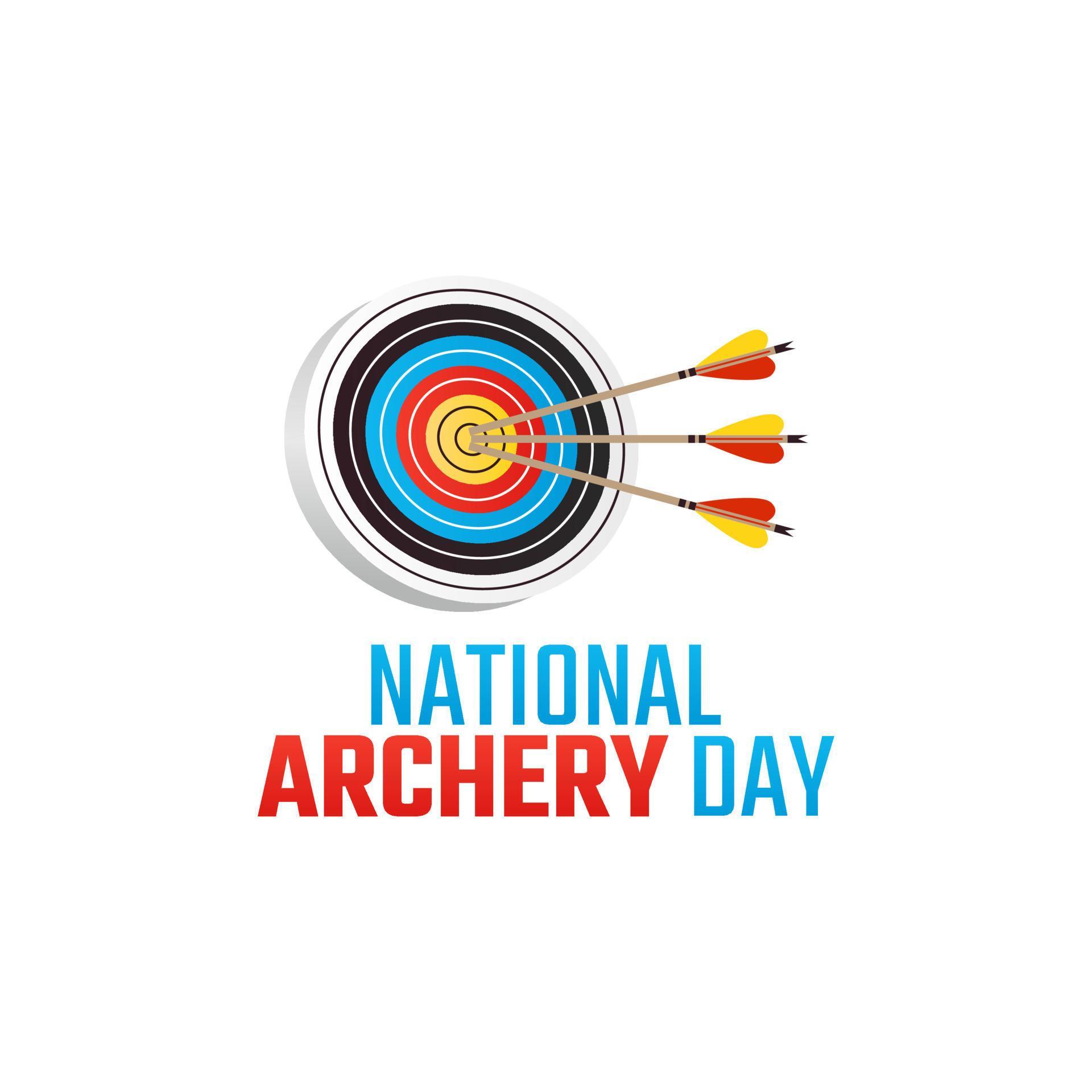 vector graphic of national archery day good for national archery day