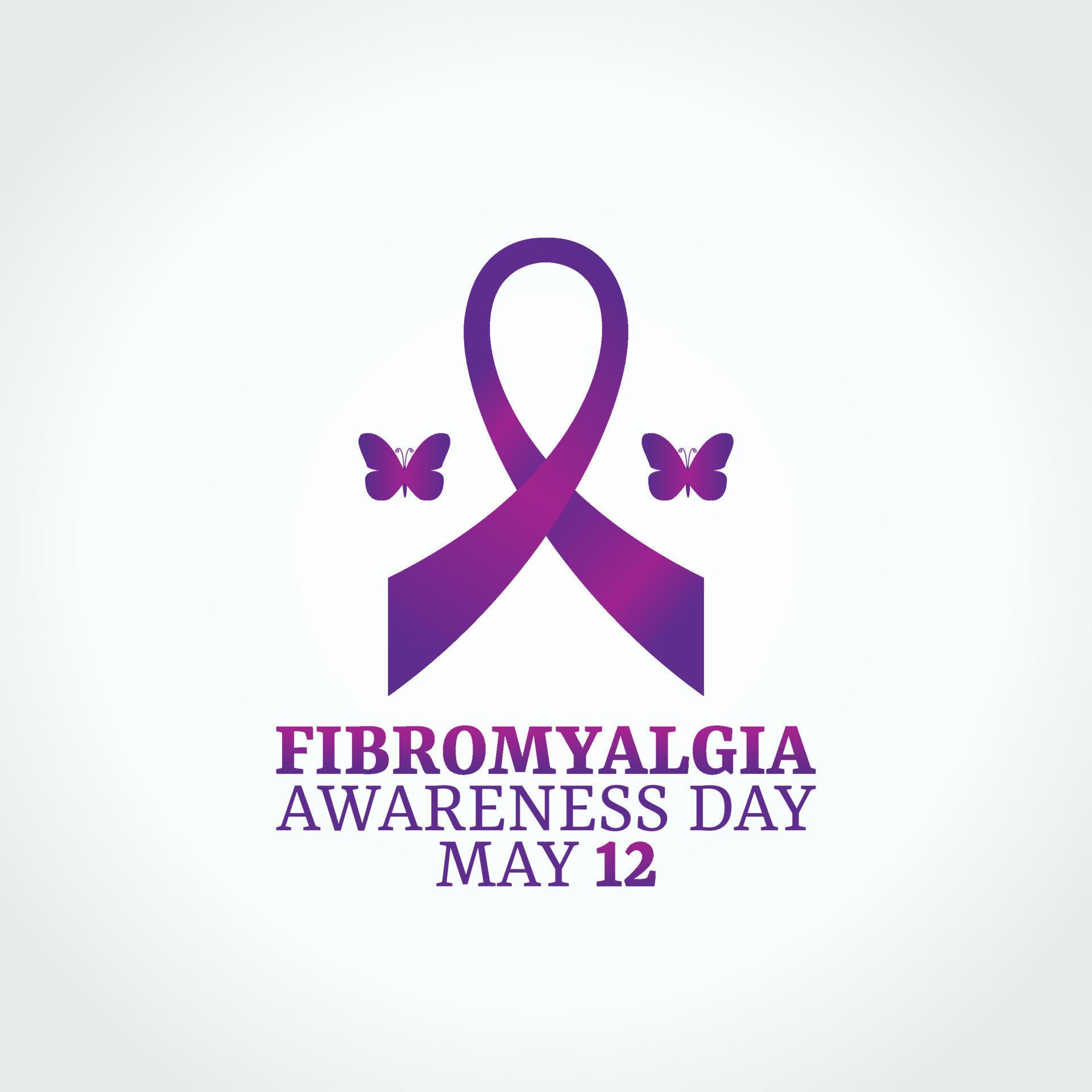 vector graphic of fibromyalgia awareness day good for fibromyalgia