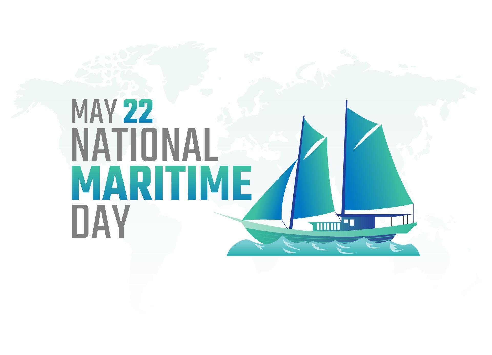 vector graphic of national maritime day good for national maritime day ...