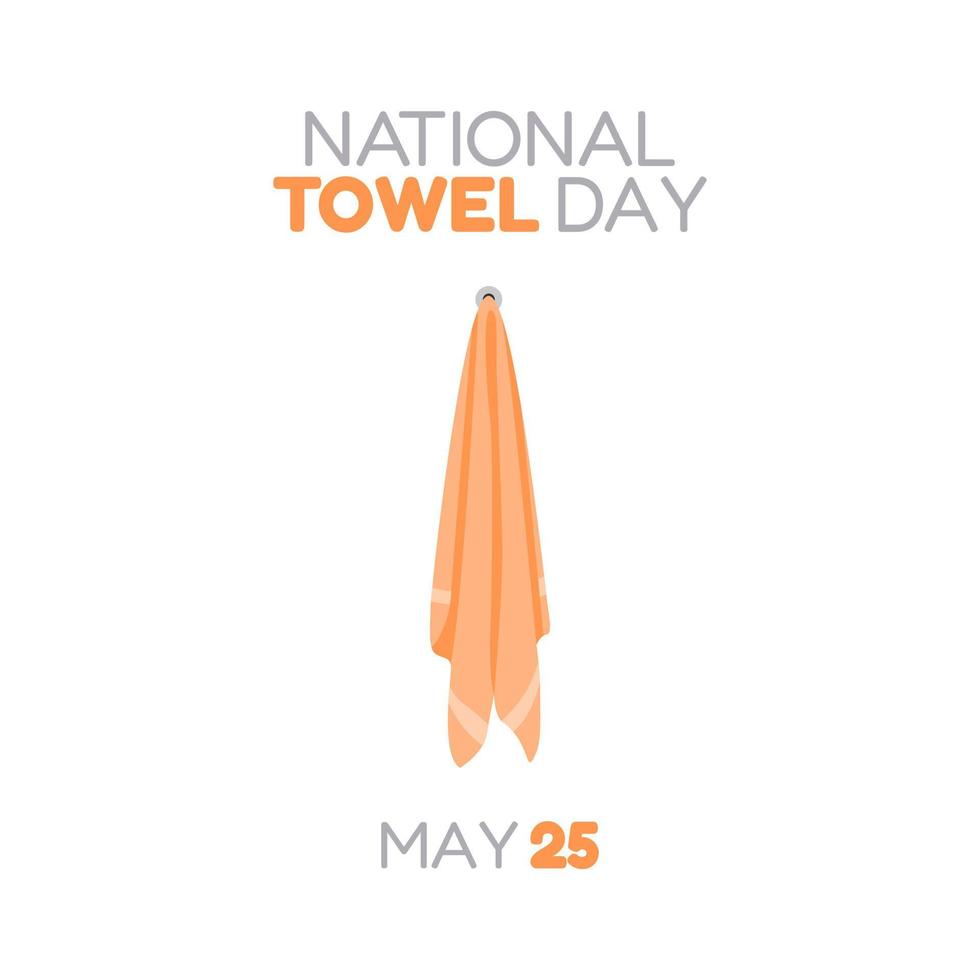 vector graphic of national towel day good for national towel day