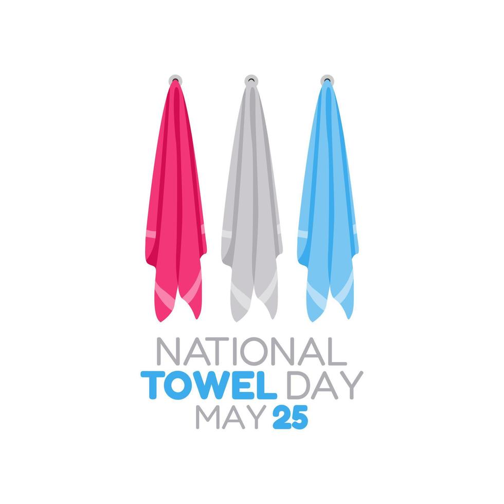vector graphic of national towel day good for national towel day