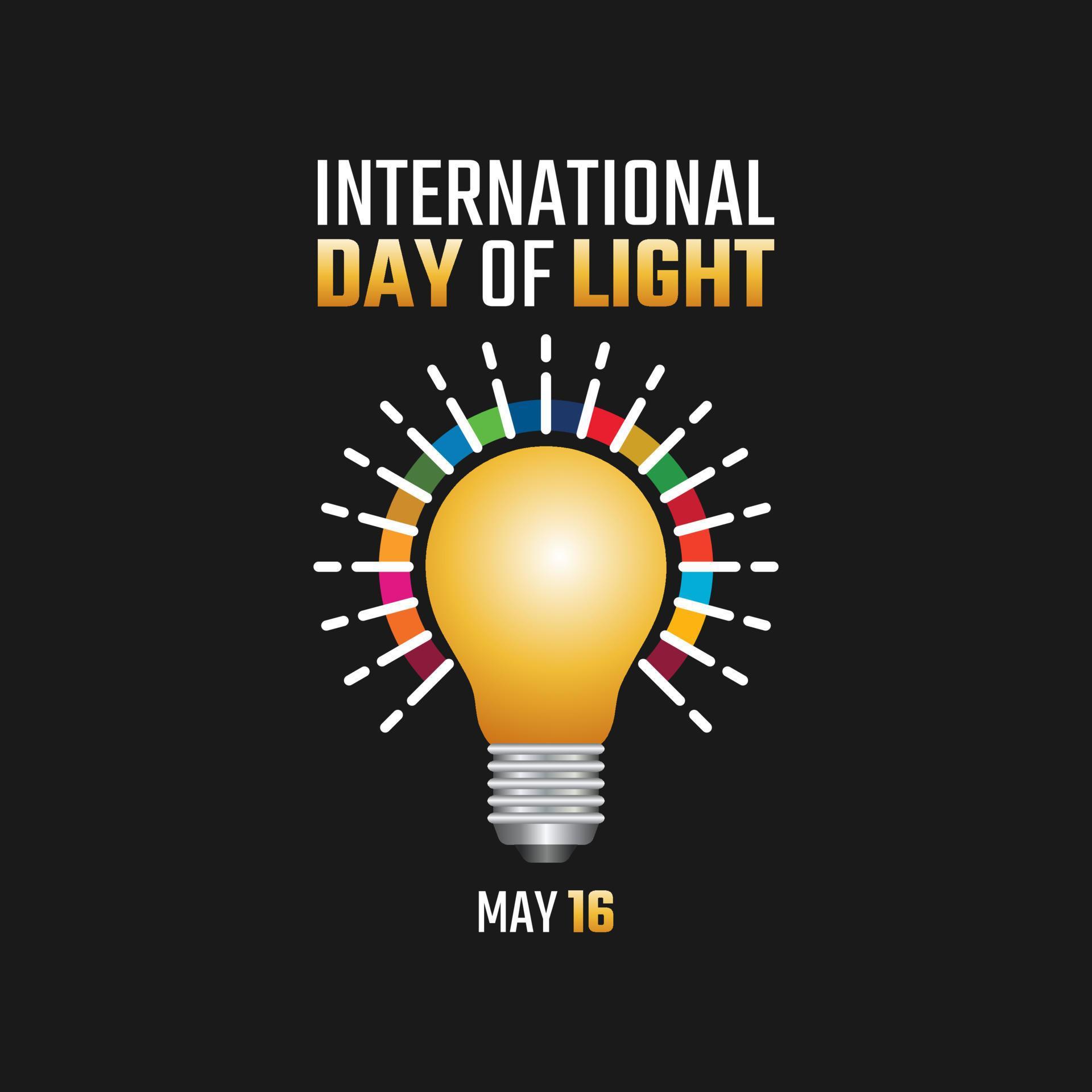 vector graphic of international day of light good for international day