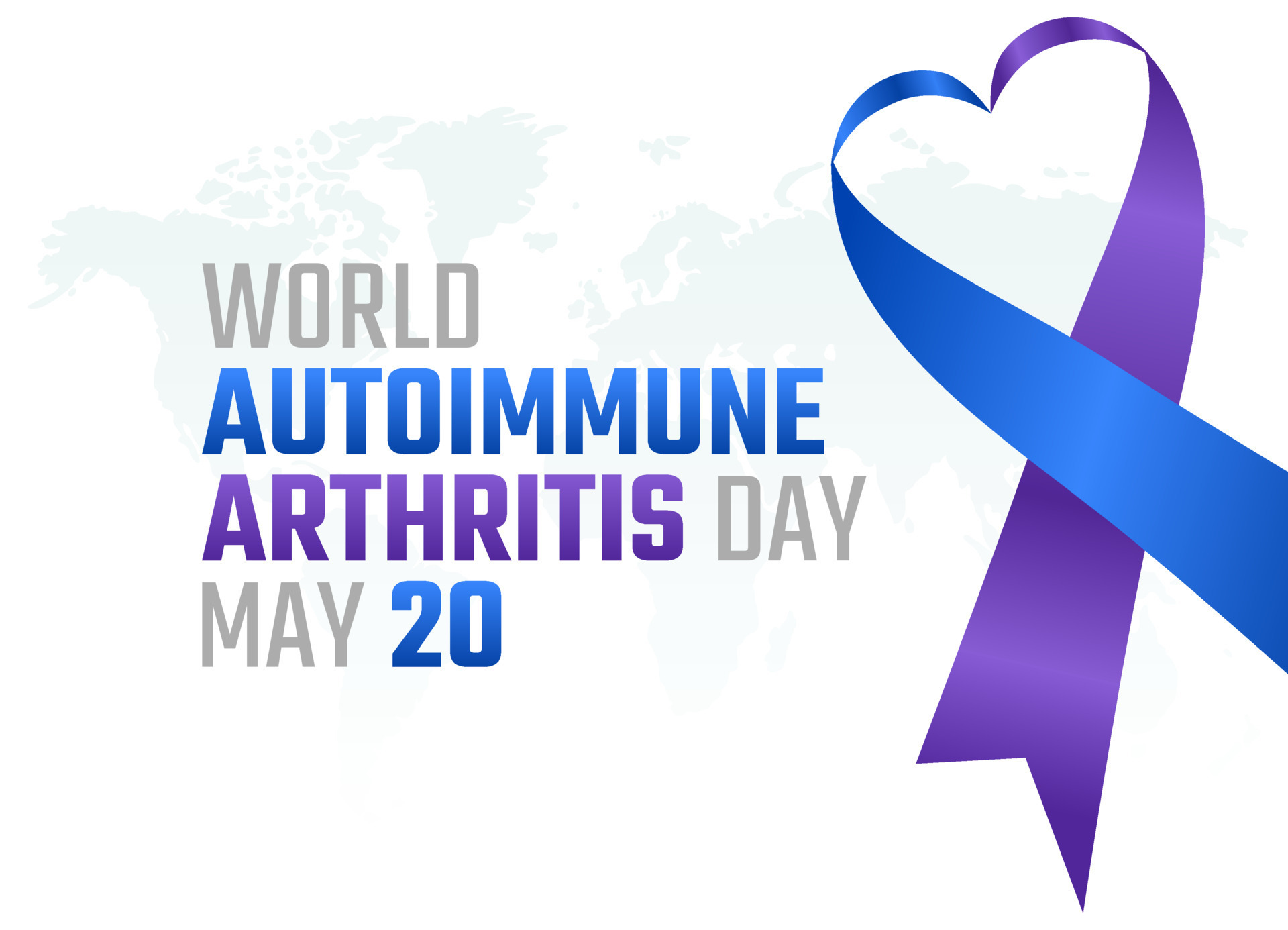 vector graphic of world autoimmune arthritis day good for world