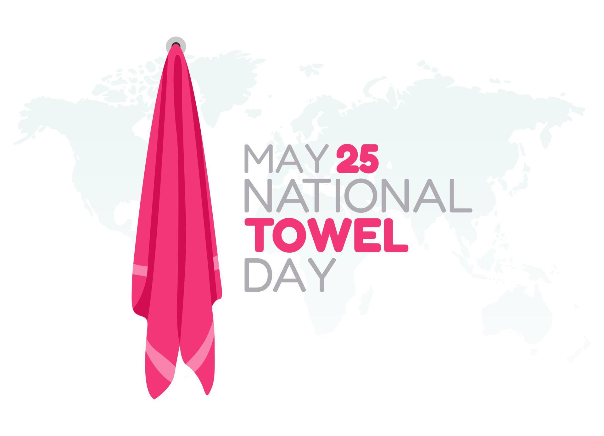 vector graphic of national towel day good for national towel day