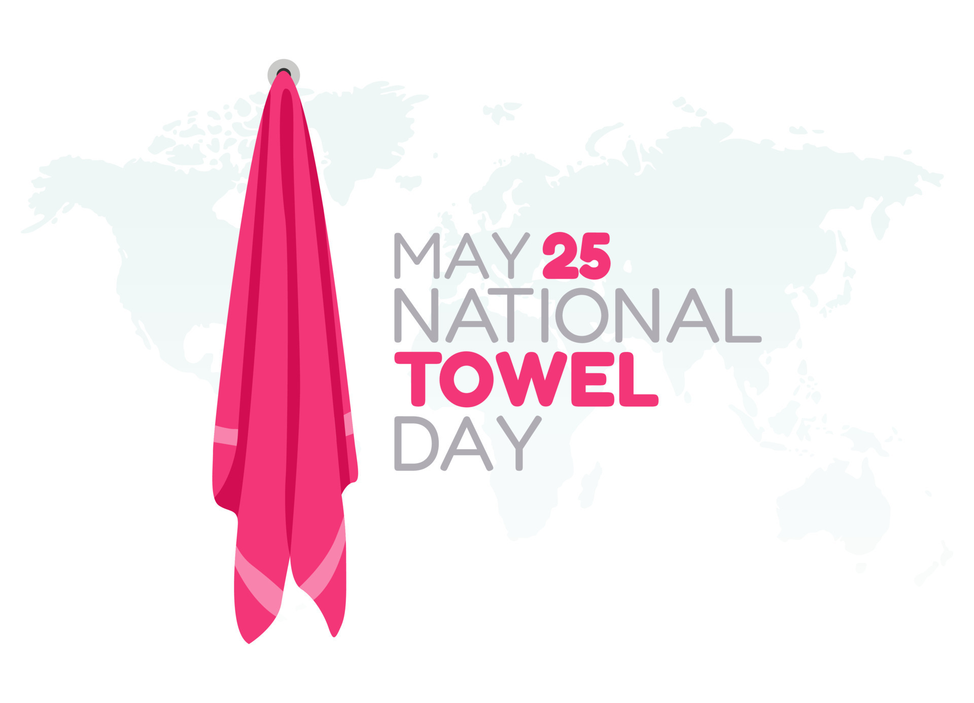 vector graphic of national towel day good for national towel day
