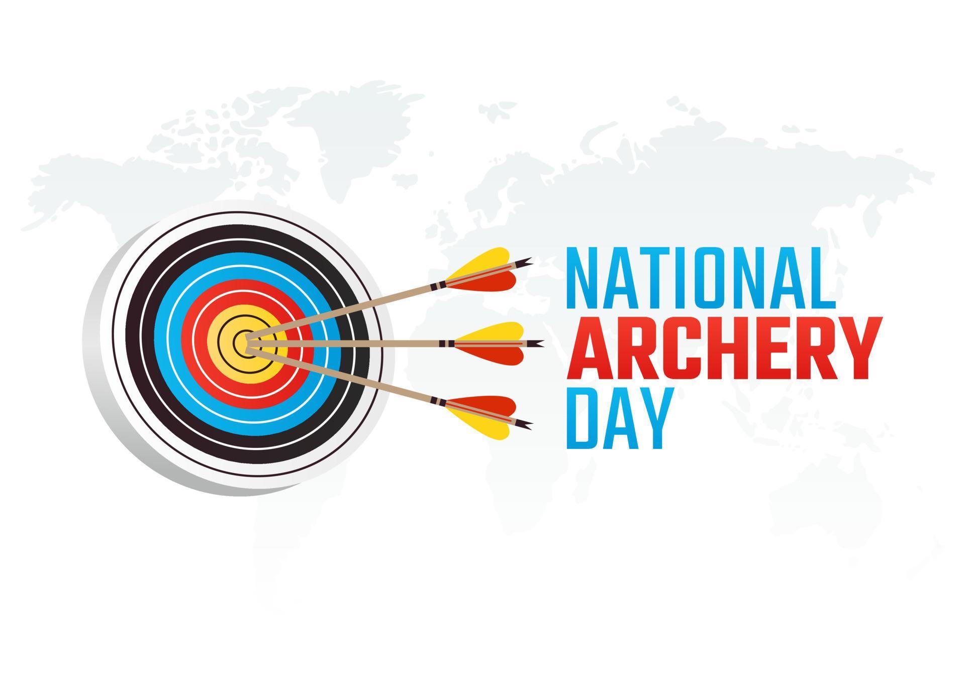 vector graphic of national archery day good for national archery day