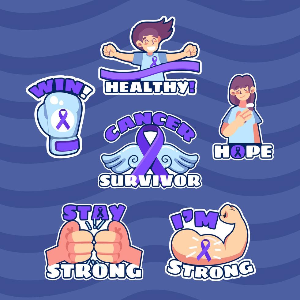 Cancer Survivor Celebration Sticker vector