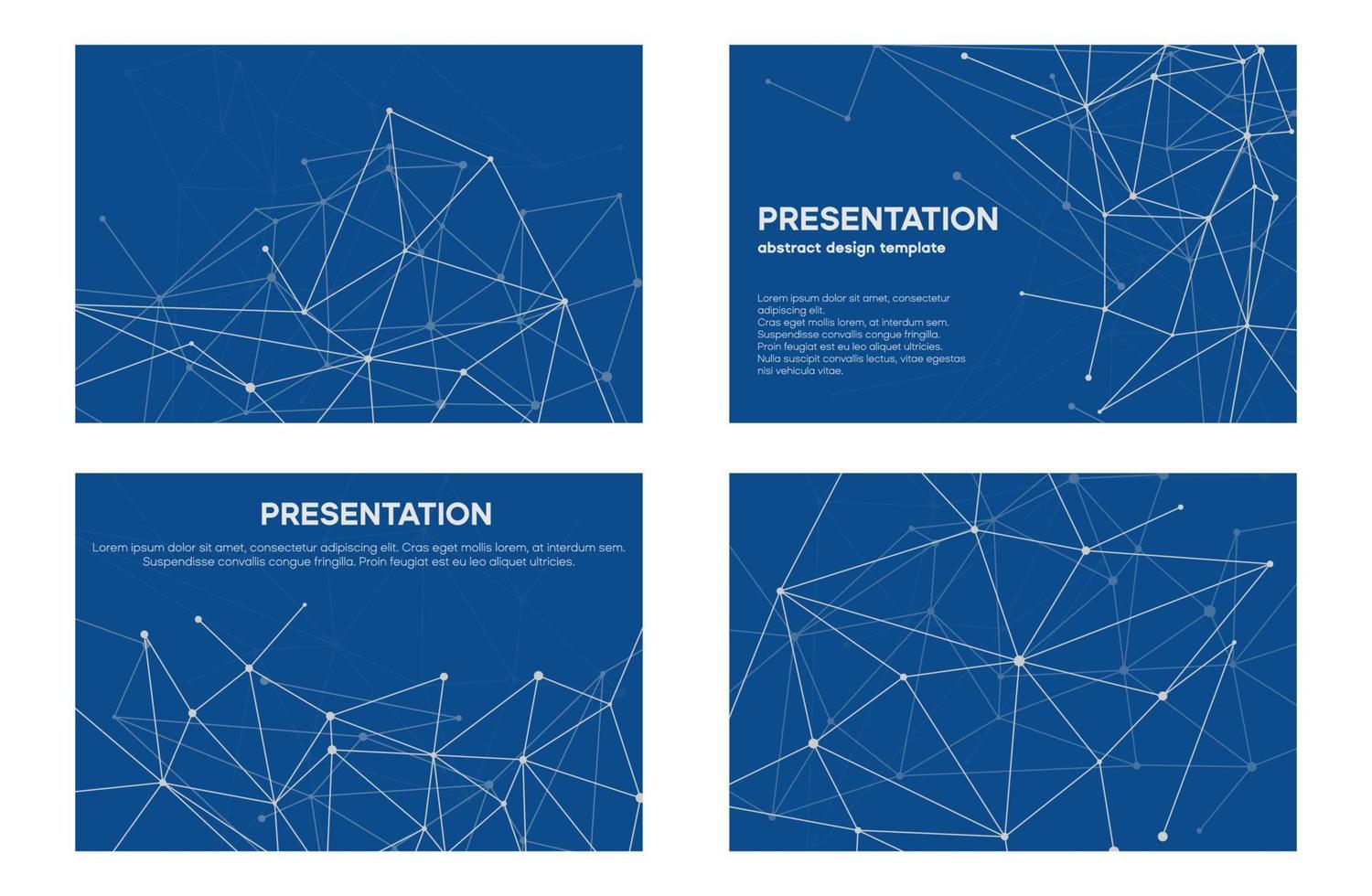 Vector prexus line presentation design. Slide cover for technology company or corporate materials