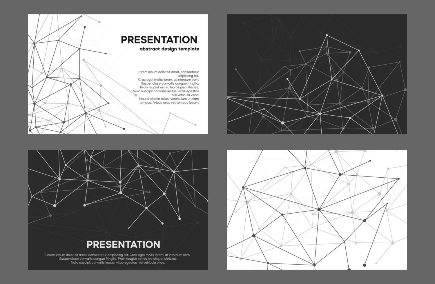 White and black background design. Technology template for power presentation. vector