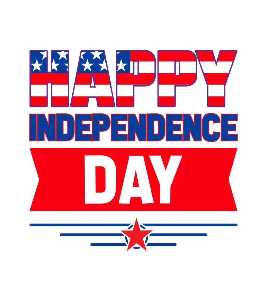 happy independence day 4th of july t-shirt design vector