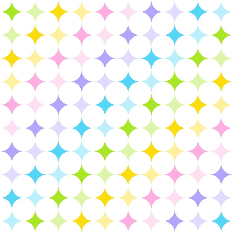 Cute Pastel Rainbow Star Shine Shiny Sparkle Sparkling Glitter Abstract Shape Element Diagonal Gingham Checkered Tartan Plaid ScottSeamless Pattern Cartoon Vector Illustration Print Background Fashion
