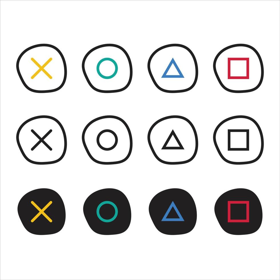 console button symbol vector for website icon presentation