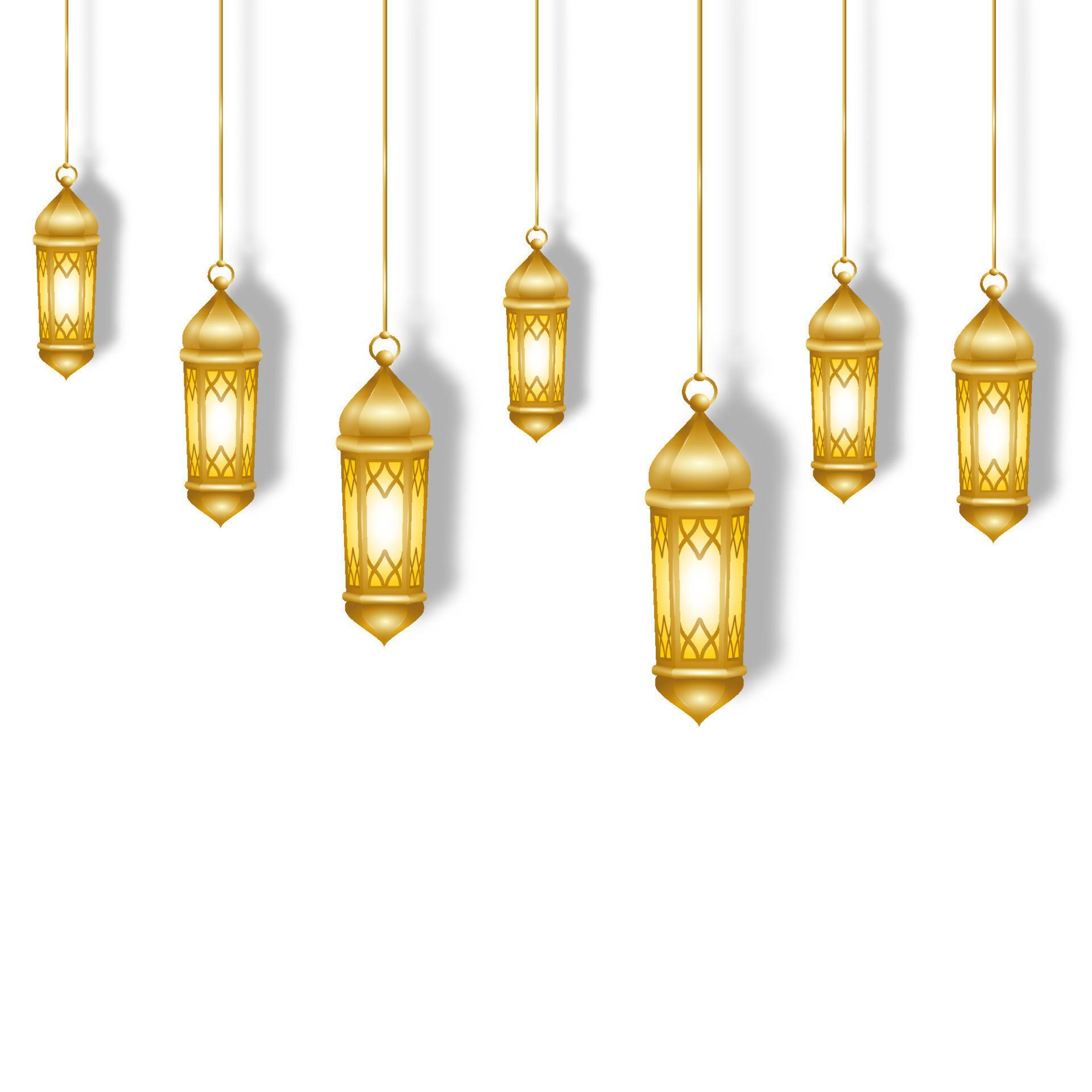 ramadan lantern gold
