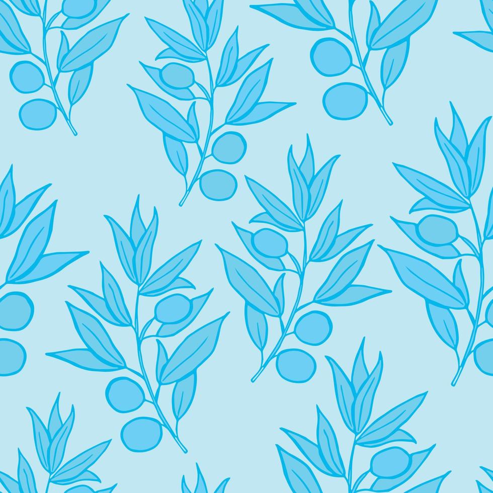 Modern summer tropical leaves seamless pattern design. Vector hand-drawn leaves seamless pattern. Abstract trendy floral background. Pattern for wrapping paper or fabric.