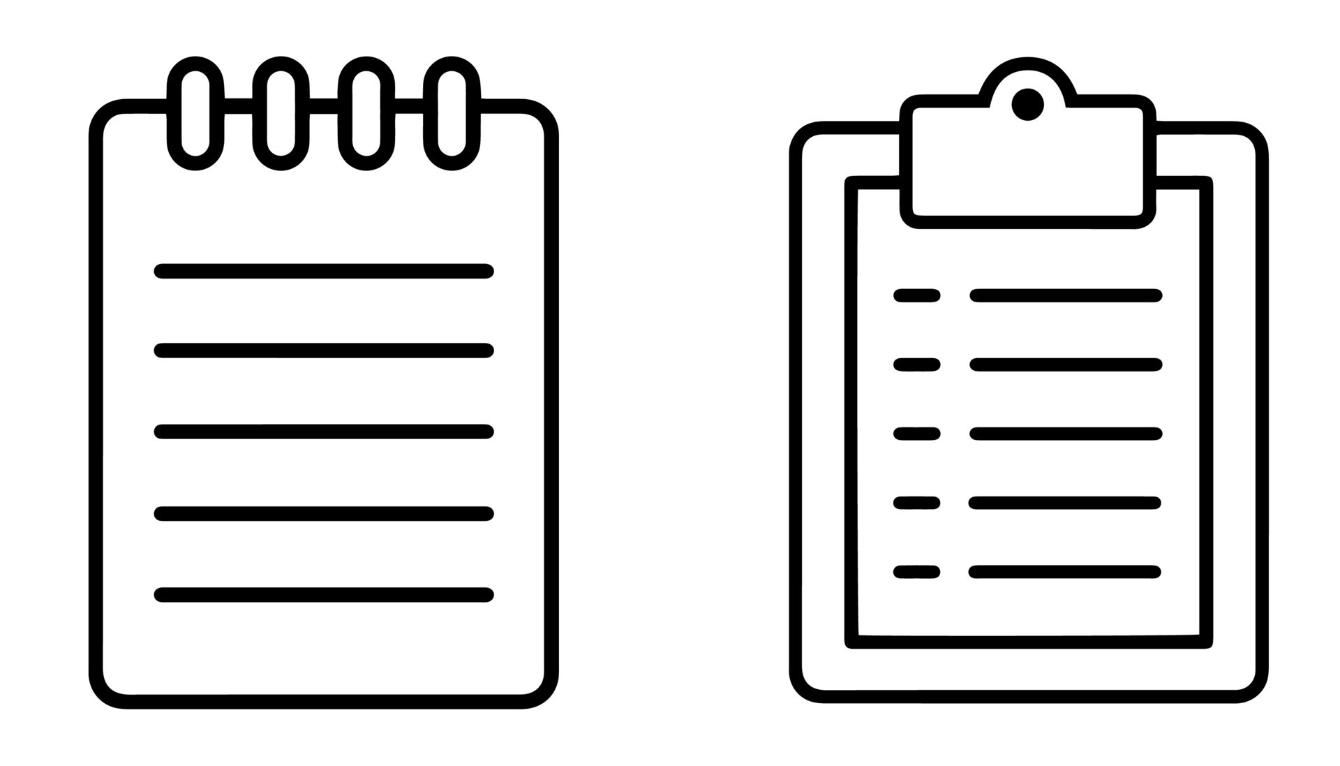 Clipboard icon. Completed task. The approved document icon is signed