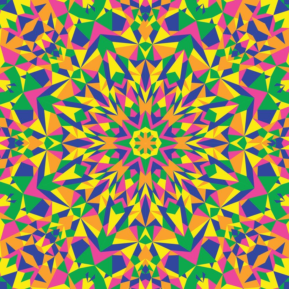Abstract Fractal Kaleidoscope Concept vector