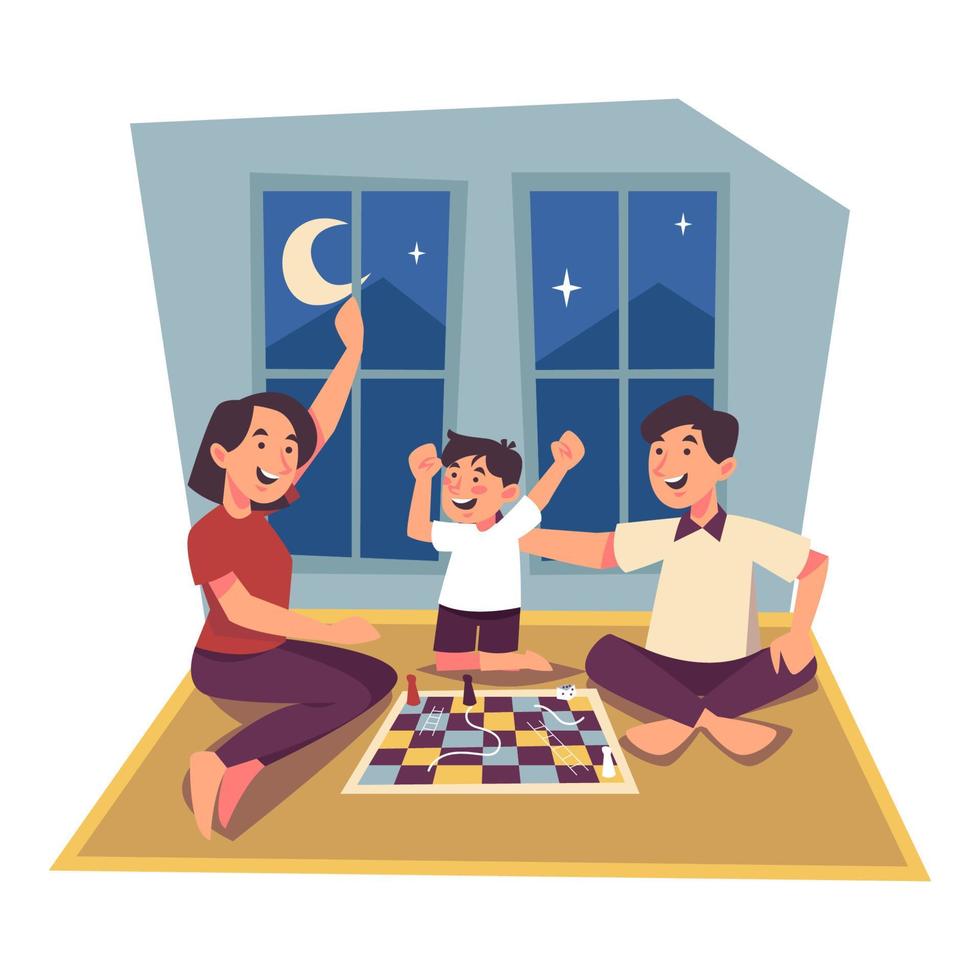 Family Game Night vector
