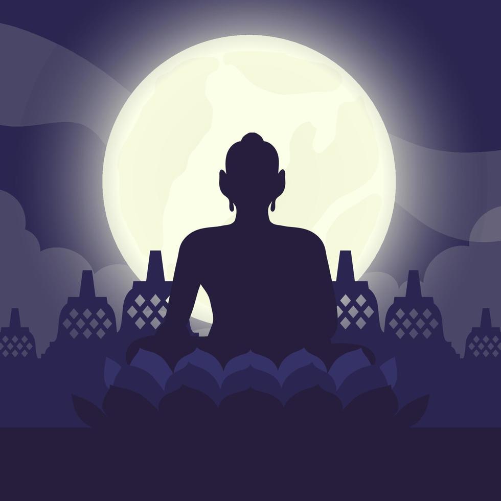 Asahna Bucha Day Background vector