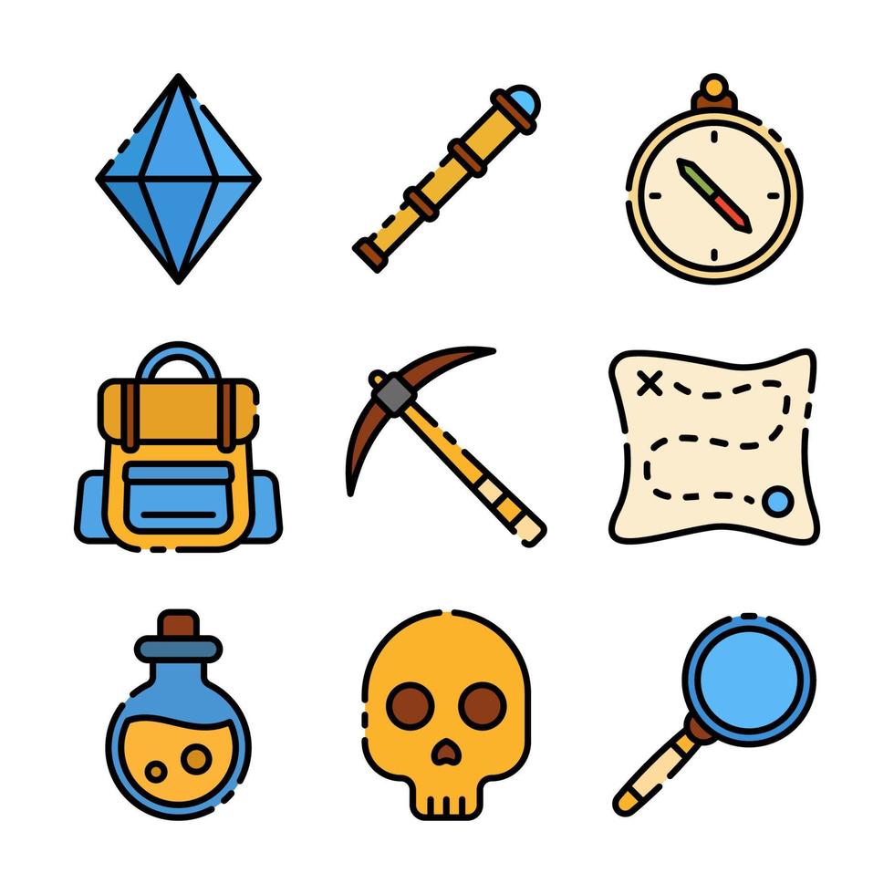 Adventure of Treasure Digger vector