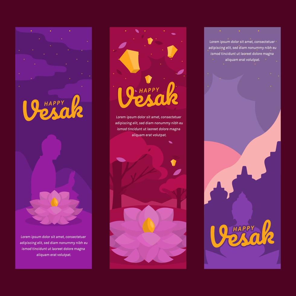 Happy Vesak Day vector