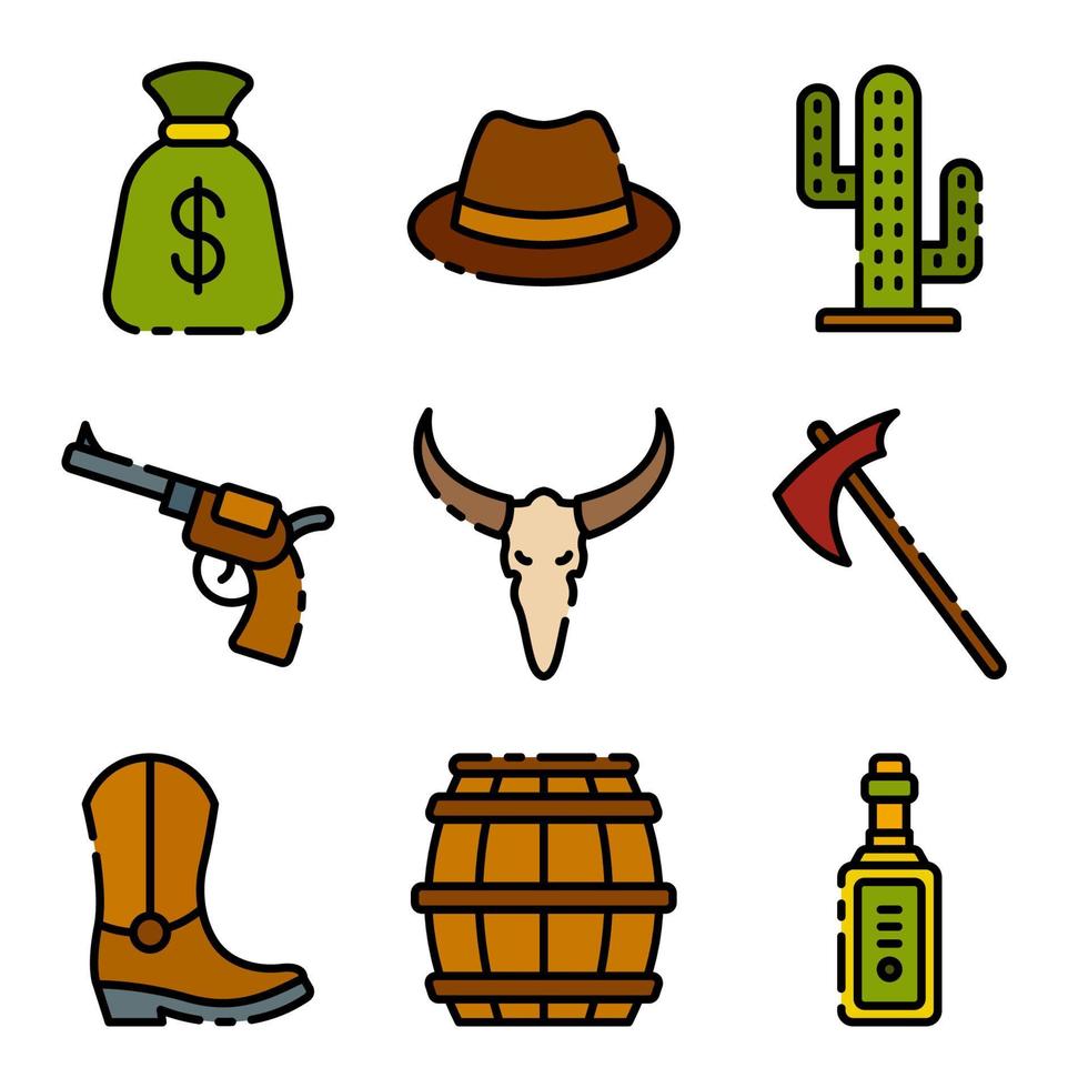 Wild West Cowboy Stuff vector