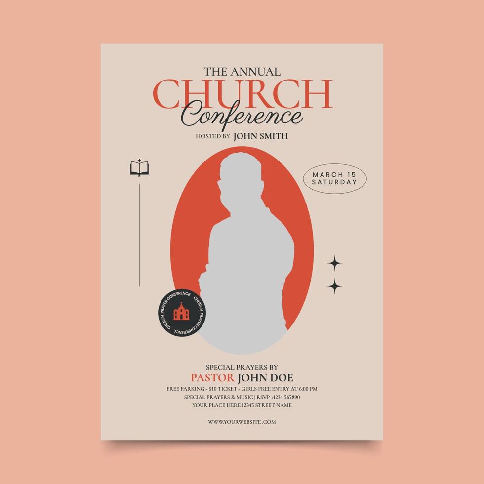 Church Flyer Template vector