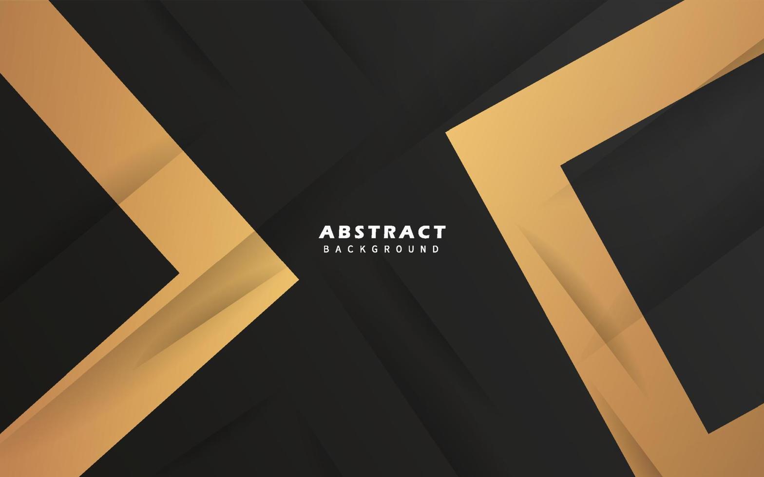 Abstract geometric shape shape black and gold background vector