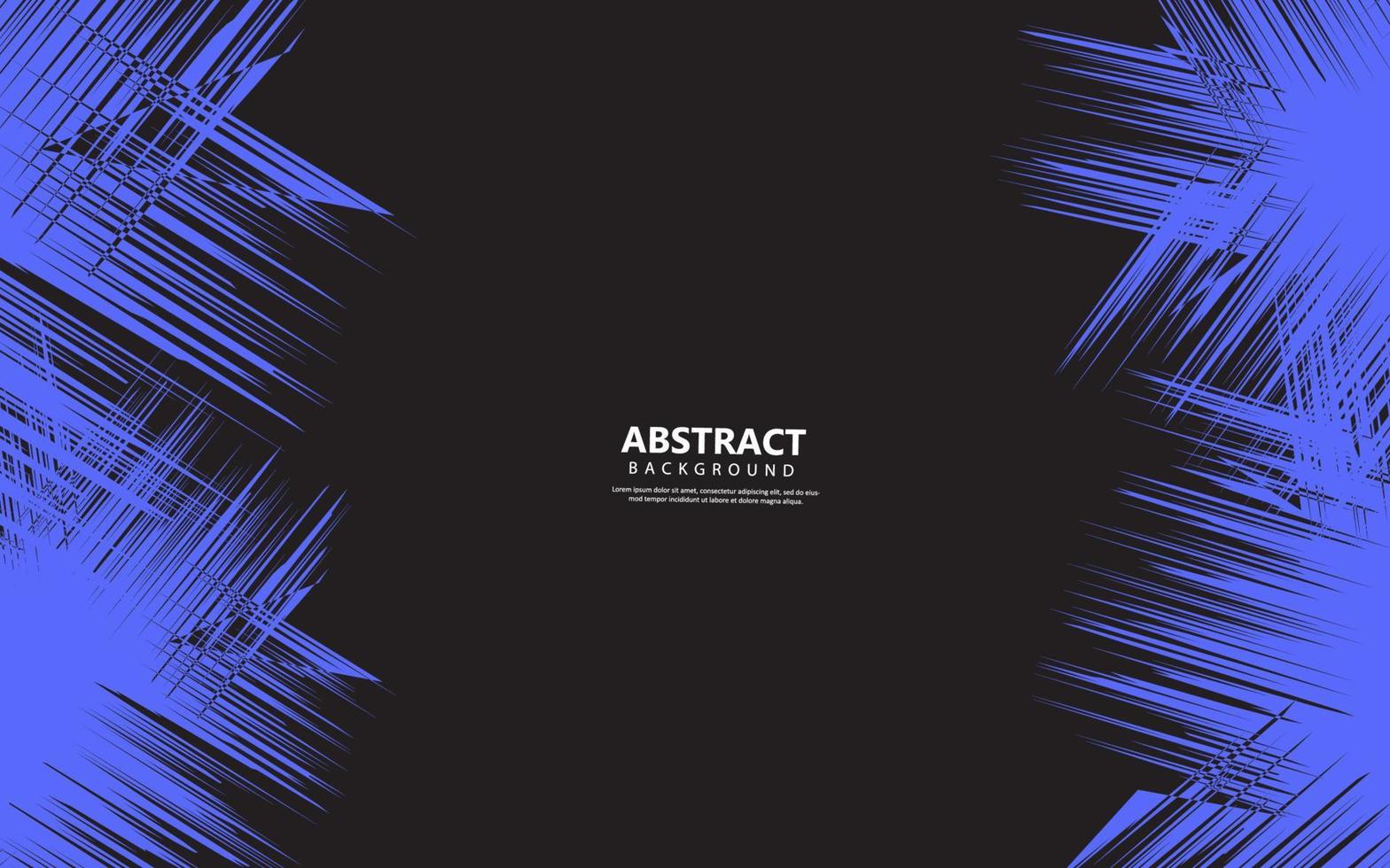 Abstract blue anda black background grunge texture vector