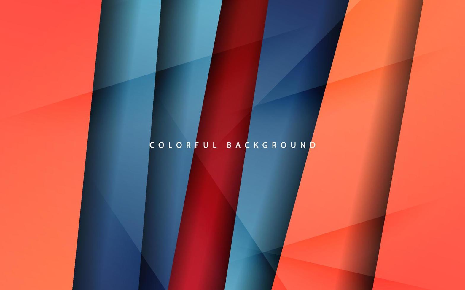 Abstract dynamic shape overlap layer blue and orange color background vector