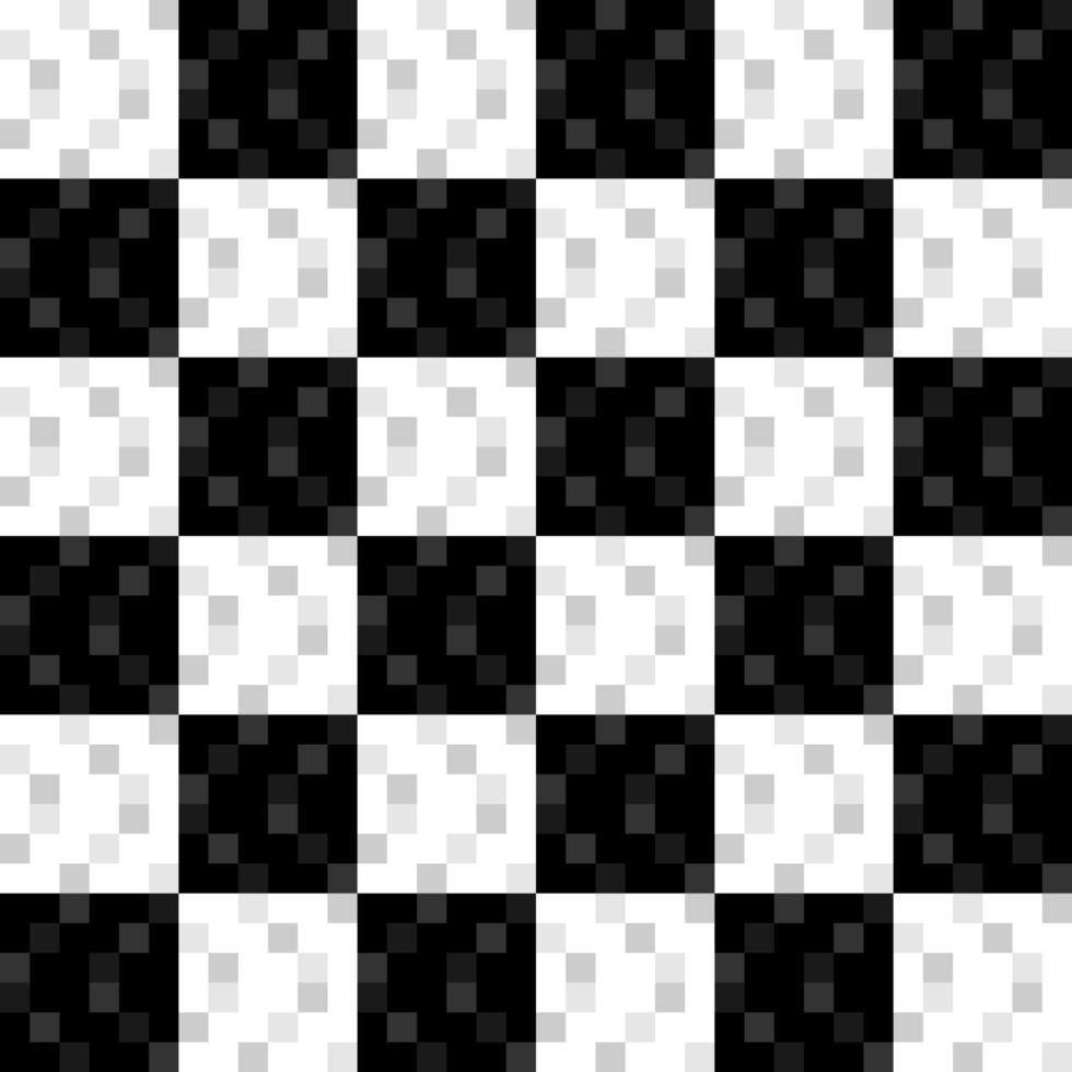 BLACK AND WHITE CHECKERED SEAMLESS BACKGROUND IN A VECTOR