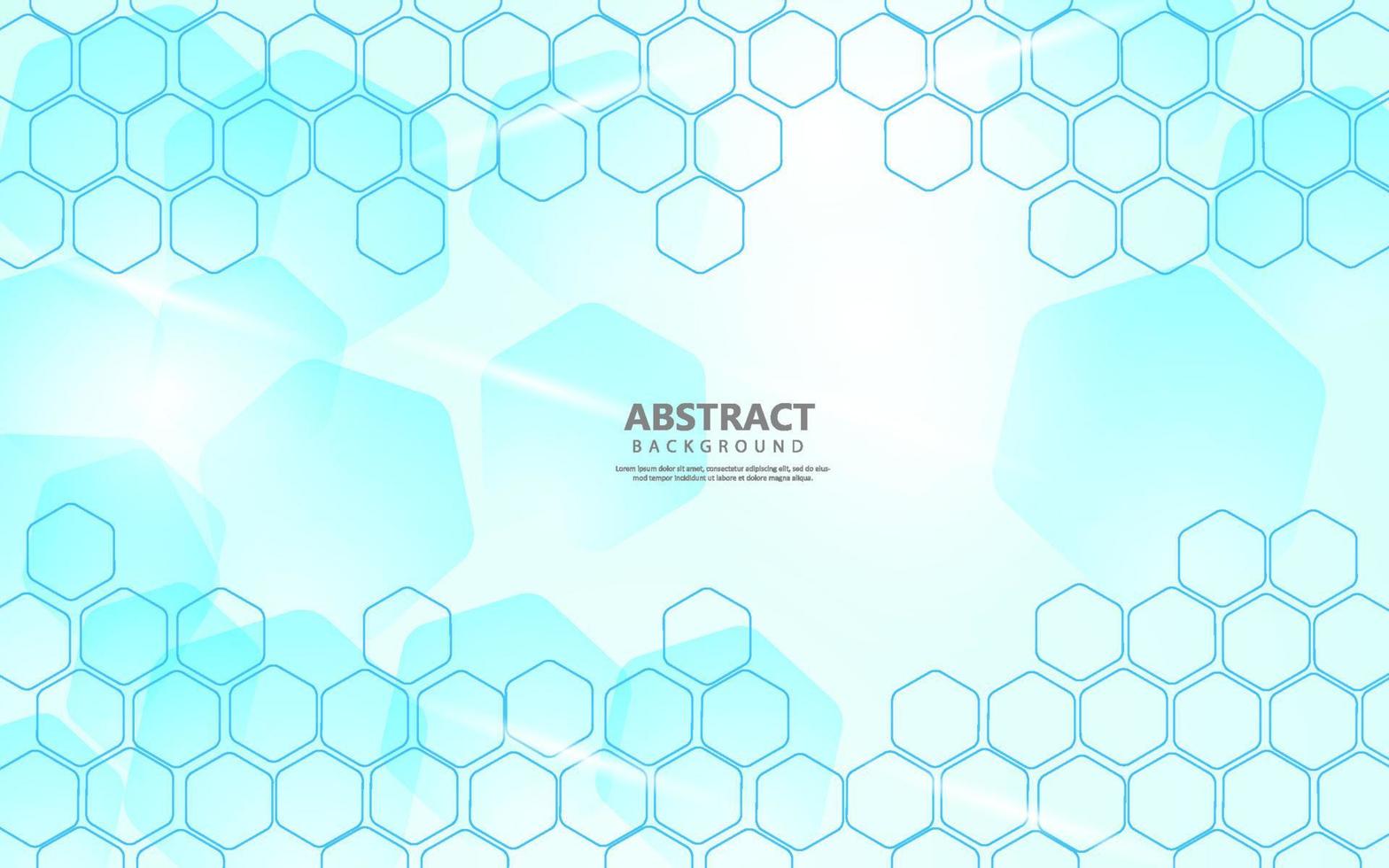 Abstract hexagonal technology background vector