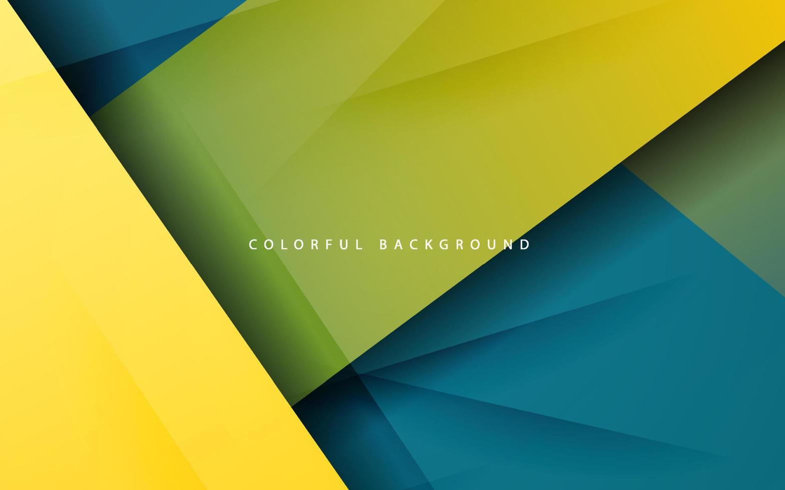 Abstract dynamice shape overlap layer blue and yellow color  background vector