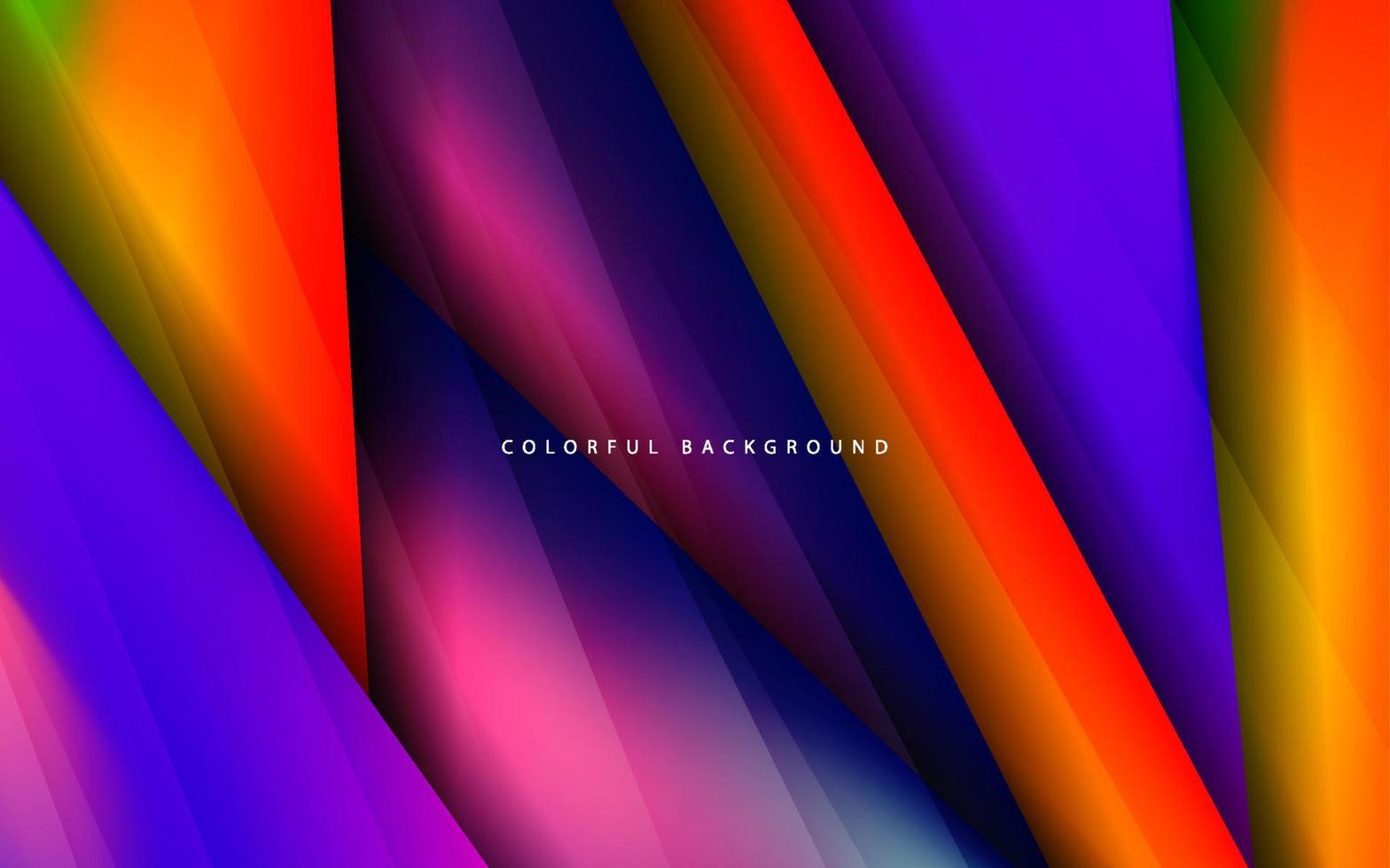 Abstract colorful gradient multicolor overlap layer background vector