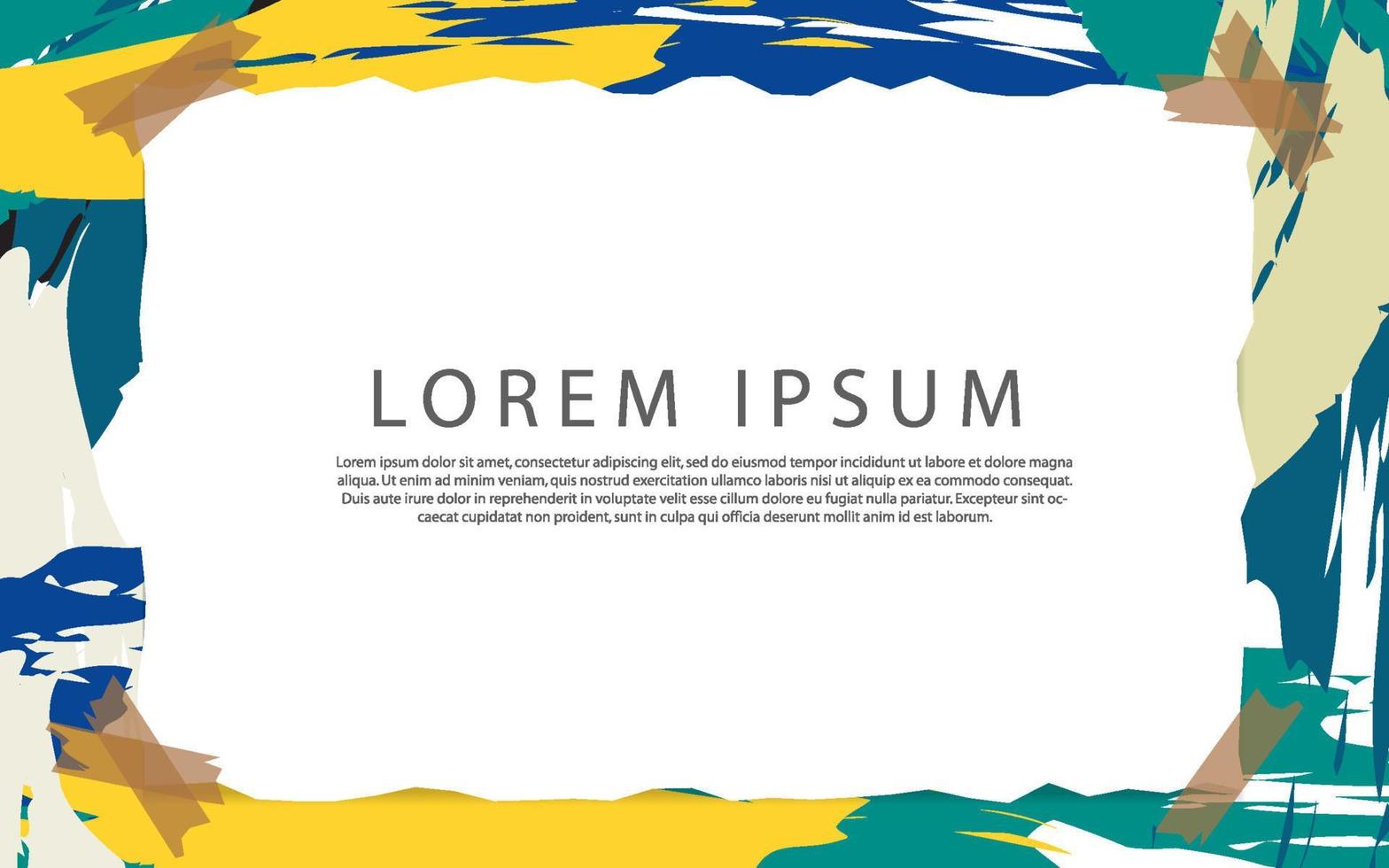 Abstract paper ripped frame with space text vector