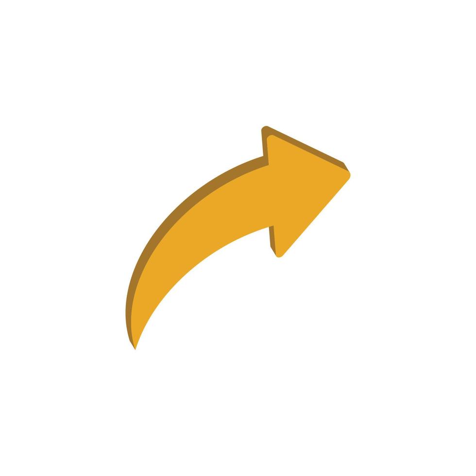3d arrow icon design template vector