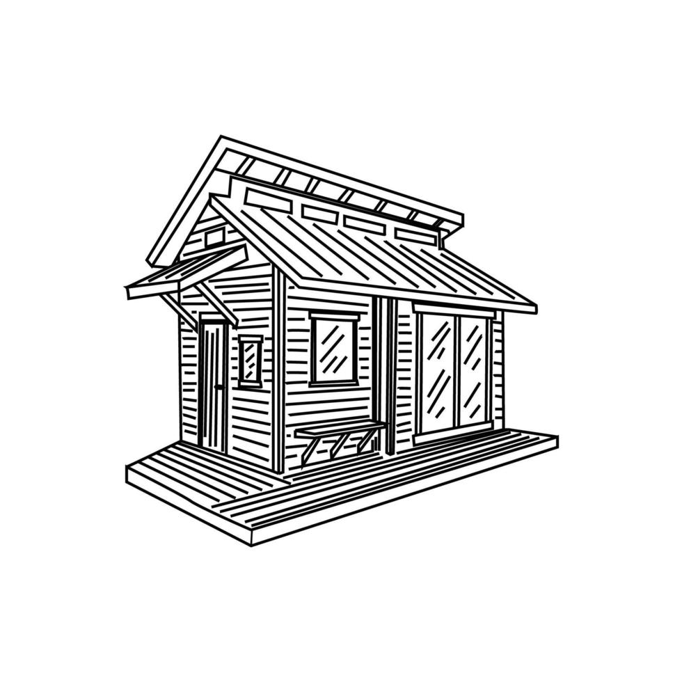 house graphic design template vector