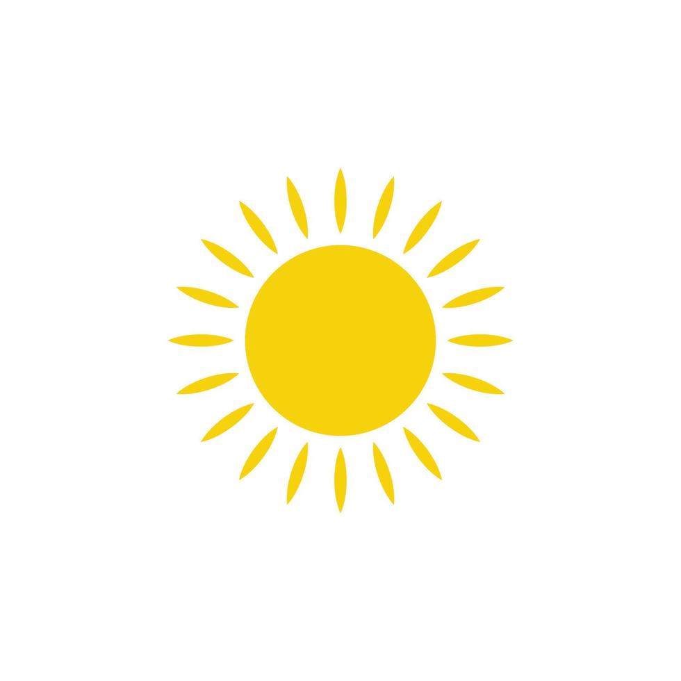 plantilla de diseño de icono de sol vector