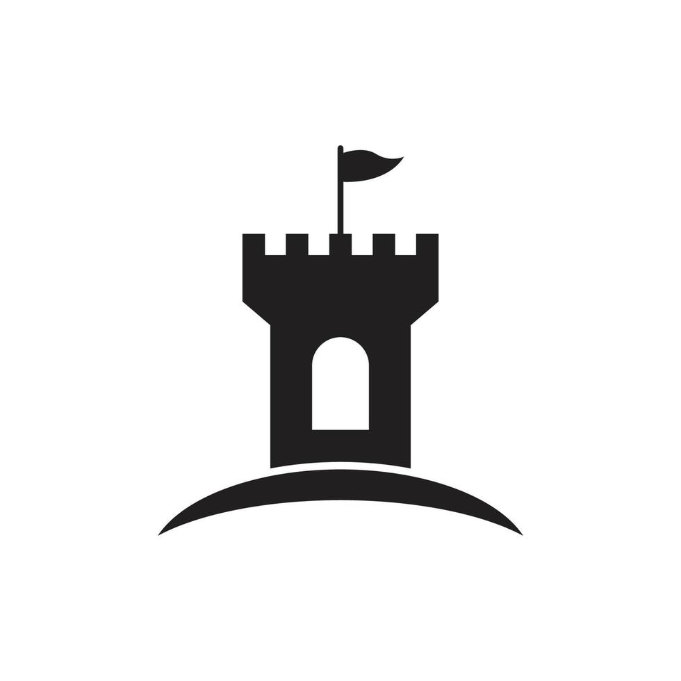 fortress icon design template vector