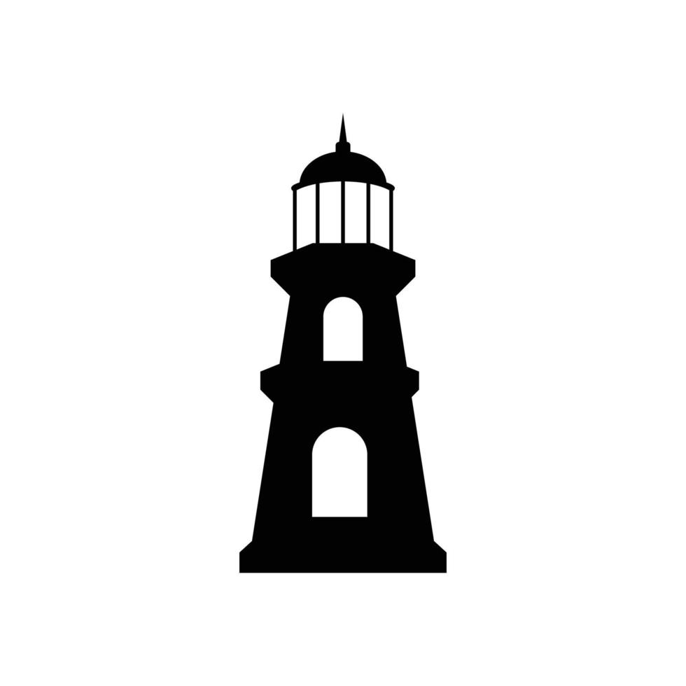 lighthouse icon design template vector