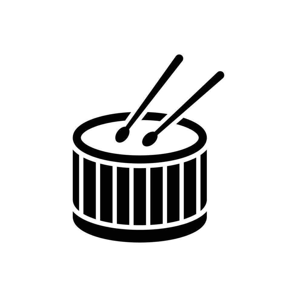 plantilla de diseño de icono de logotipo de tambor vector
