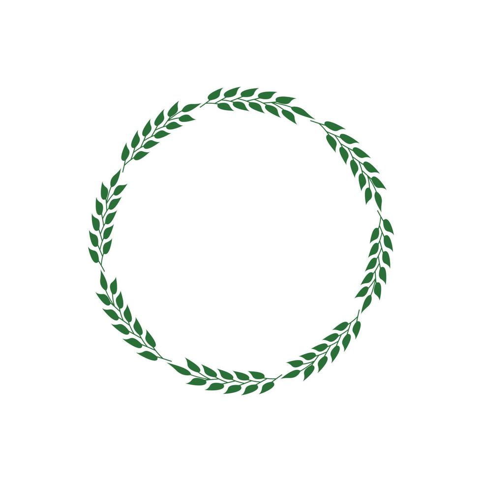 leaf border graphic design vector