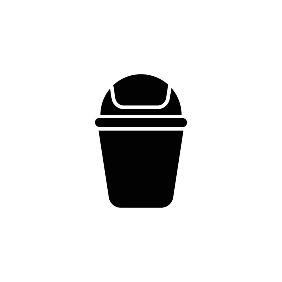 trash can icon design template vector