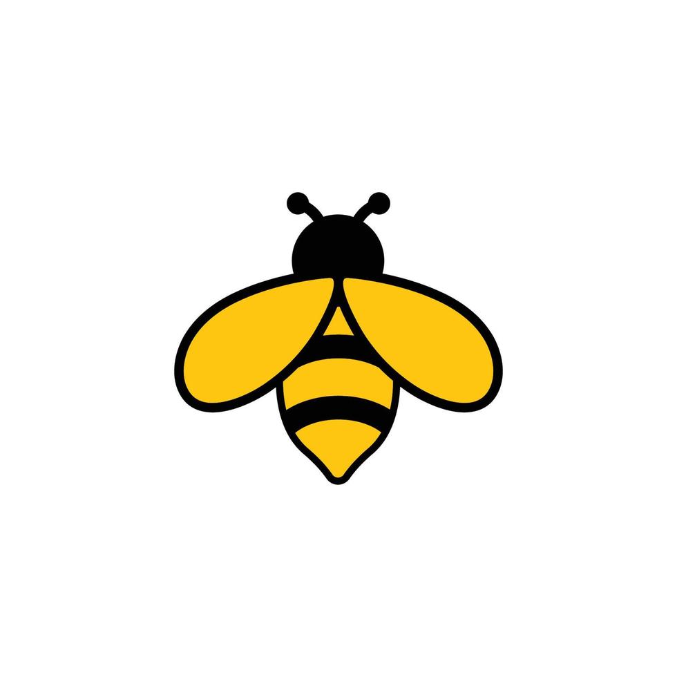 plantilla de diseño de icono de abeja vector