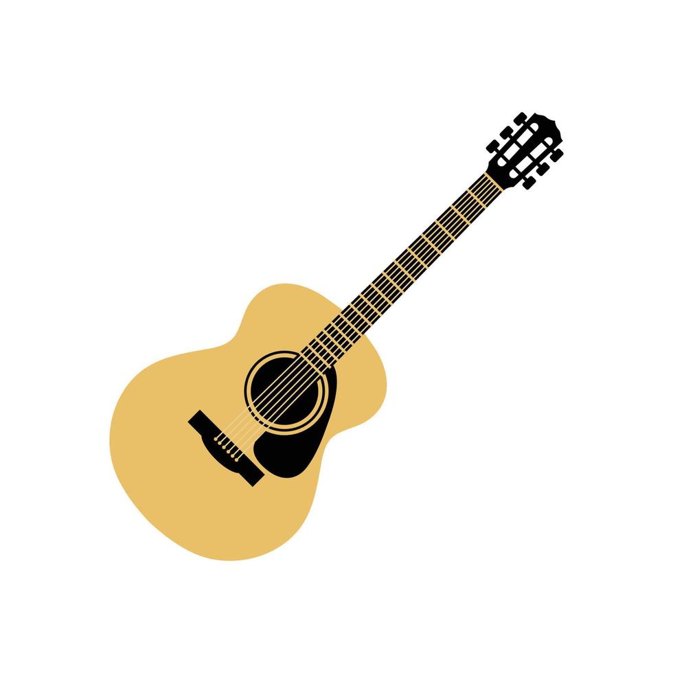 vector de plantilla de diseño gráfico de guitarra