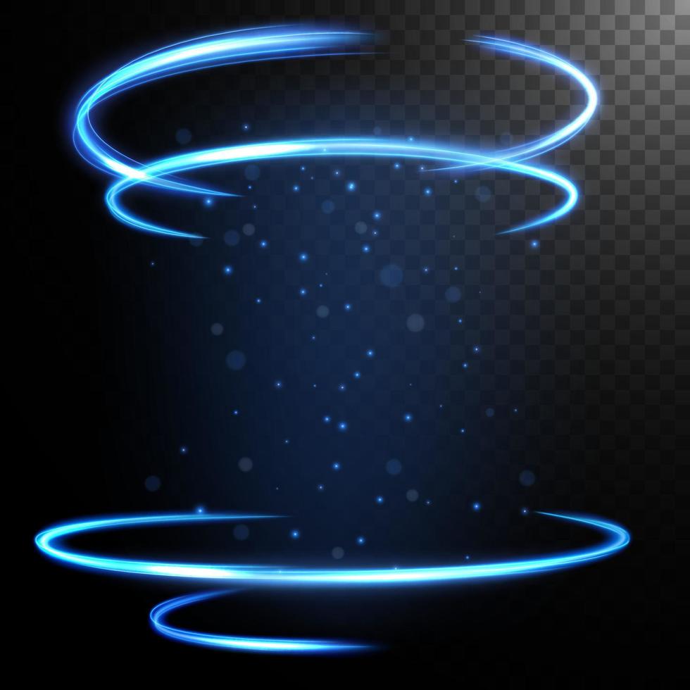 Abstract light portal motion effect. Vector Illustration