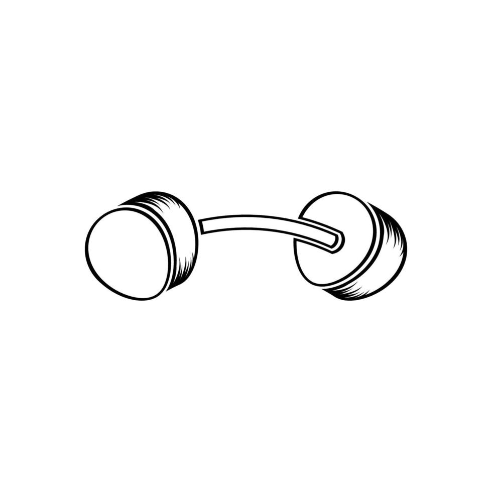 barbell icon design template vector