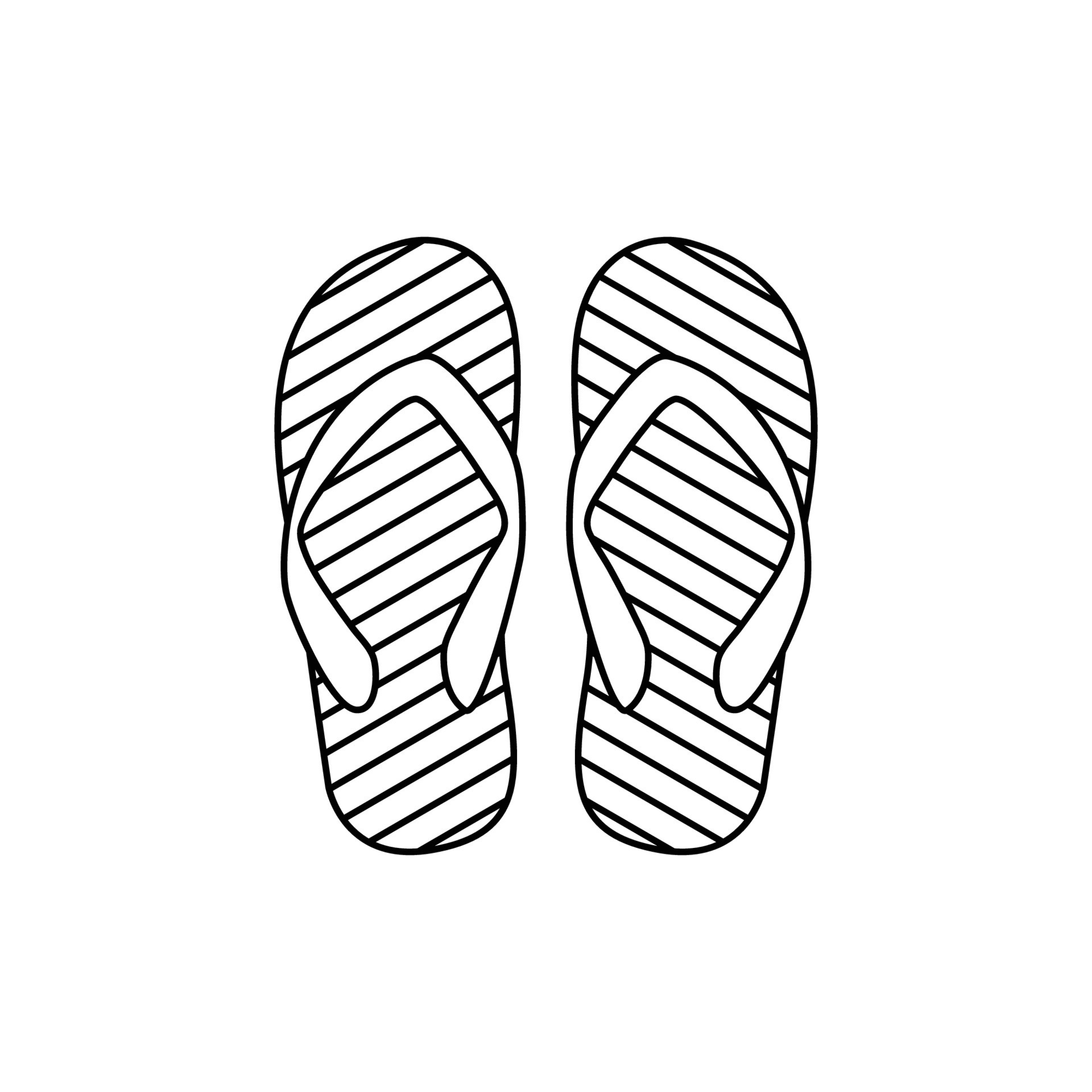 flip-flops logo icon design template vector 7634278 Vector Art at Vecteezy