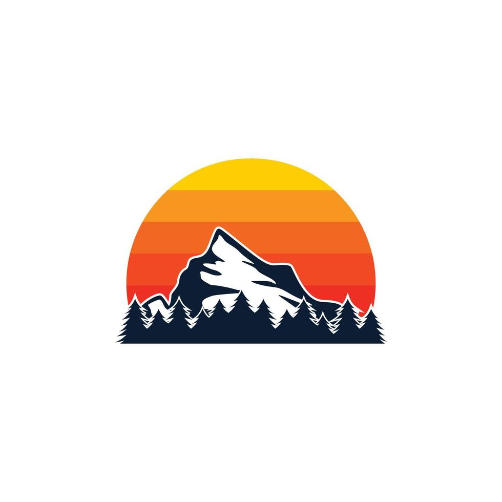 mountain logo icon design template vector