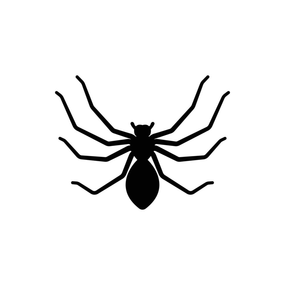 black spider logo icon design vector