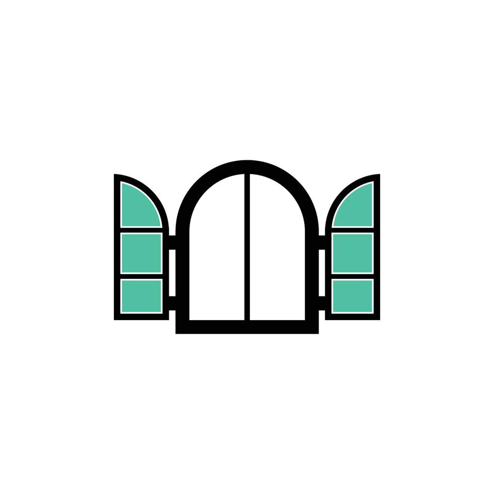 plantilla de diseño de icono de ventana vector